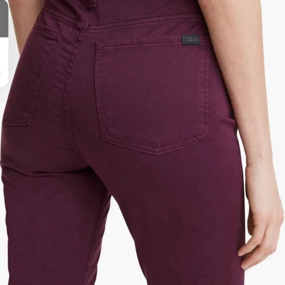 7 For All Mankind Jen 7 Jeans Women Size 8 Slim Straight Leg Mid Rise Plum Denim - Picture 1 of 13
